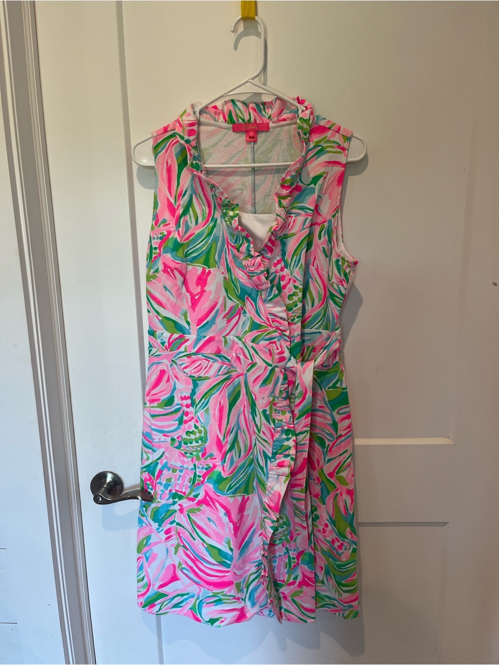 Lilly Pulitzer Romee Wrap Dress Croc my world M